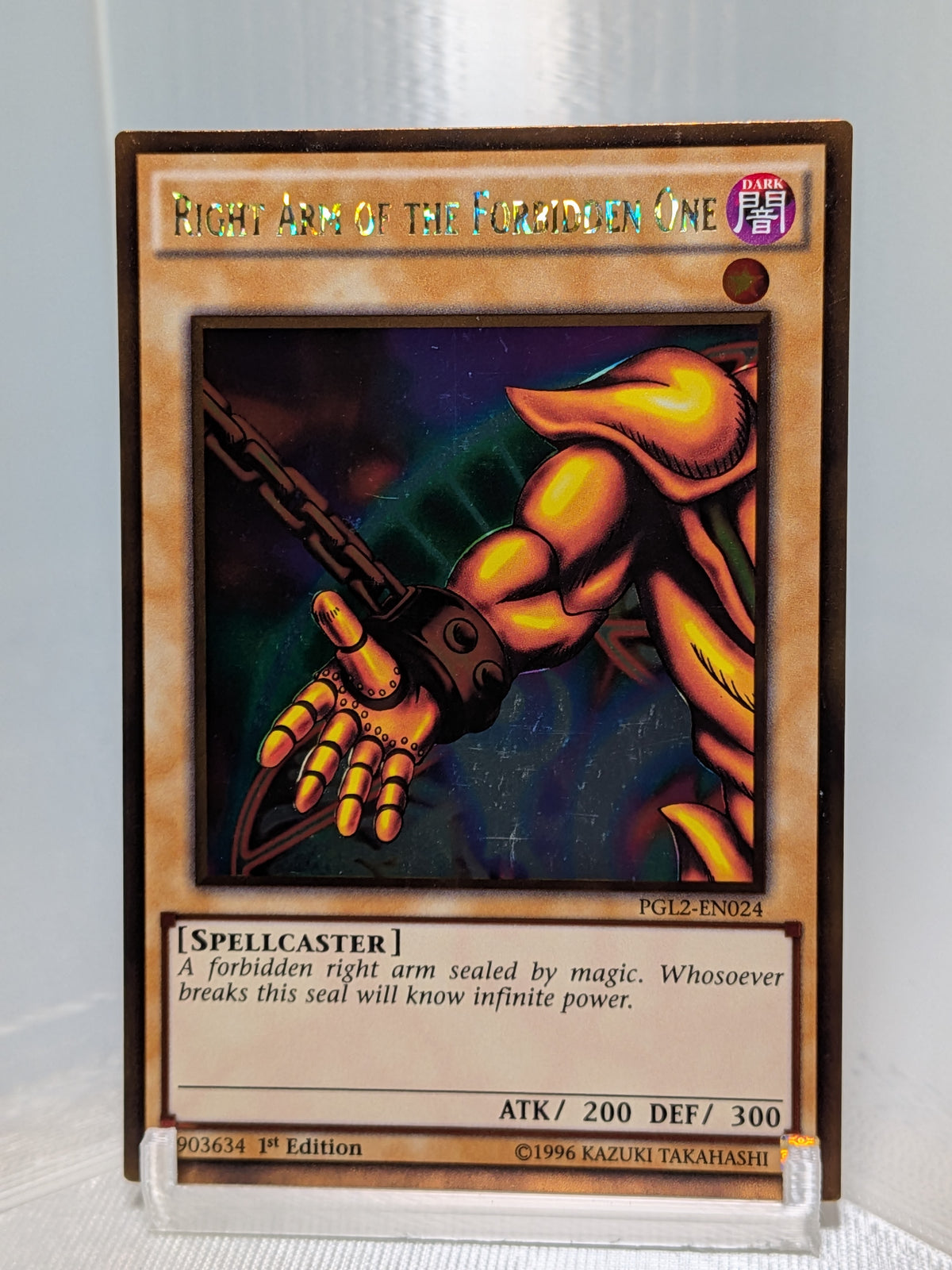 Right Arm of the Forbidden one - PGL2 - EN024 1st Edition - Gold Rare