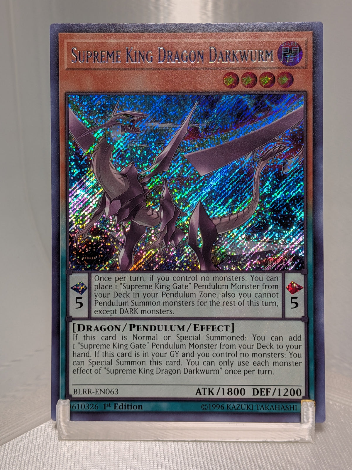 Supreme King Dragon Darkwurm - BLRR-EN063 - Secret Rare