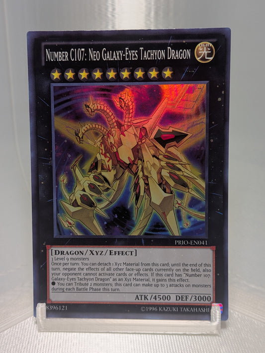 Number C107: Neo Galaxyy-Eyes Tachyon Dragon - PRIO-EN041 - Super Rare